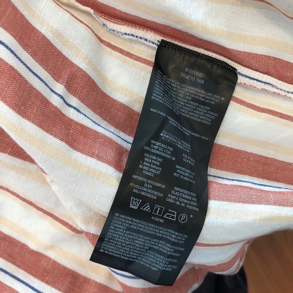 NWT Stone Row Stripped Linen Blazer Size XS - Picture 12 of 15